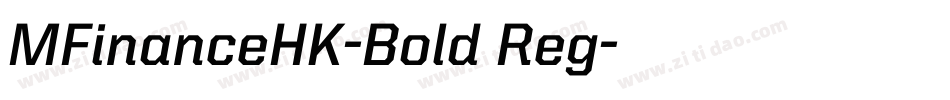 MFinanceHK-Bold Reg字体转换